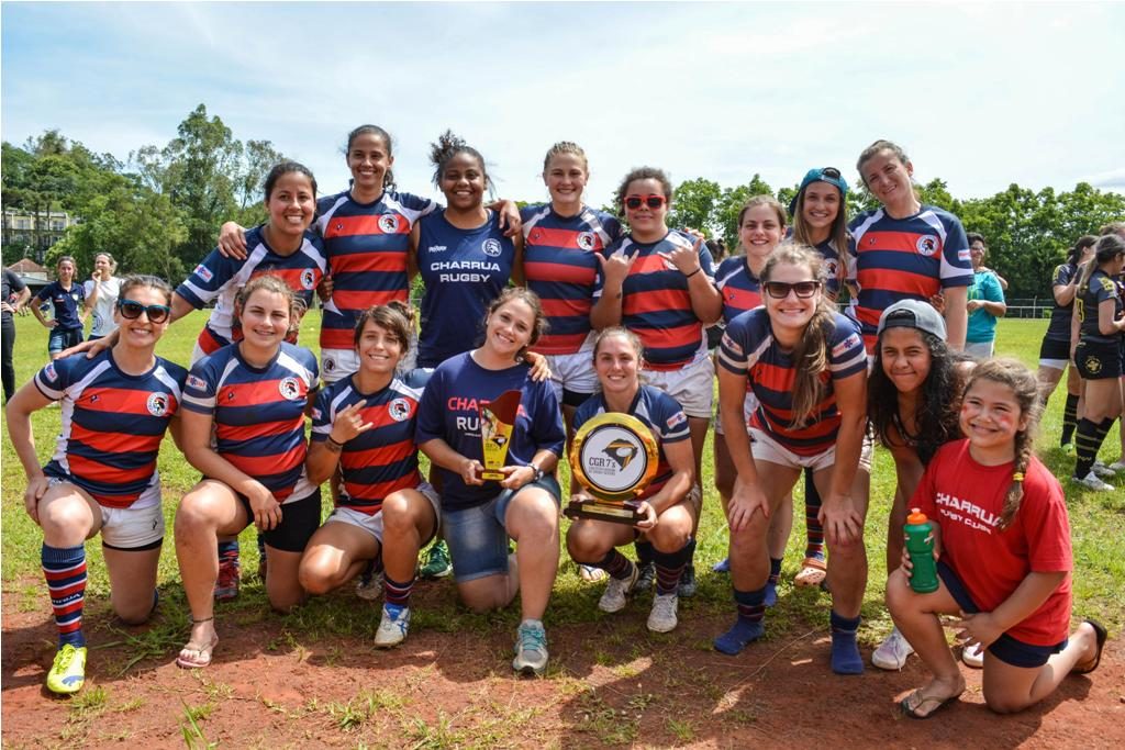 Charrua comemora o tri no feminino. Foto: Marcelo Poletto